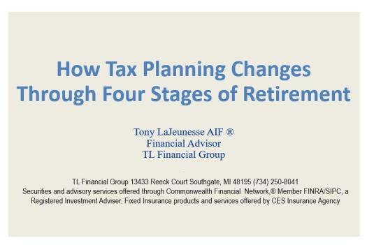 Tax Planning 4-21-21