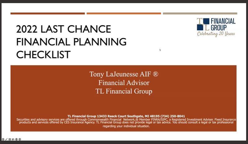 Last Chance Checklist 2022